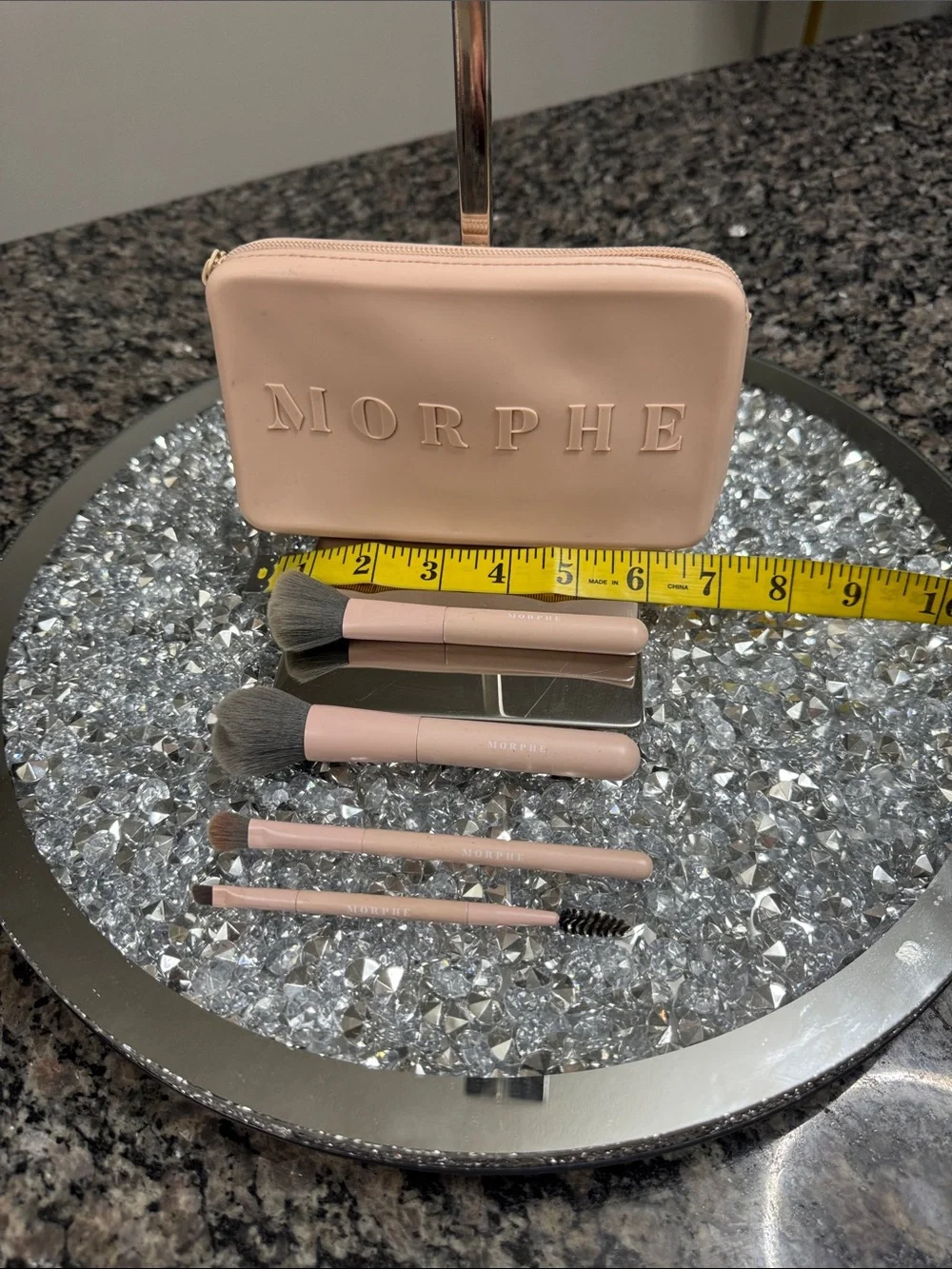 Morphe Blush Pink Brush Set with Zip Pouch